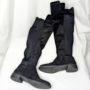 Simply Vera Vera Wang Florence Women's Over The Knee Boots Black Suede